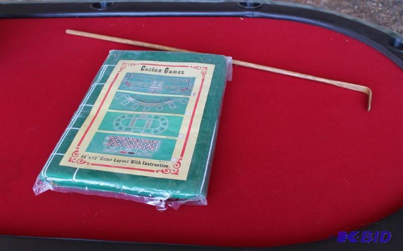 lot 15 image: Craps Game Felt 36" X 72" Game Lay ...
