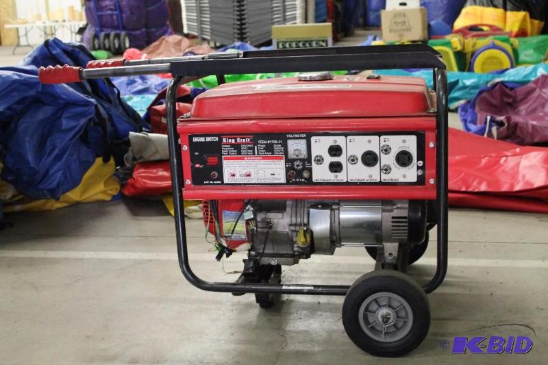 lot 3 image: 6000 Watts Gas Generator Recoil Starter King ...