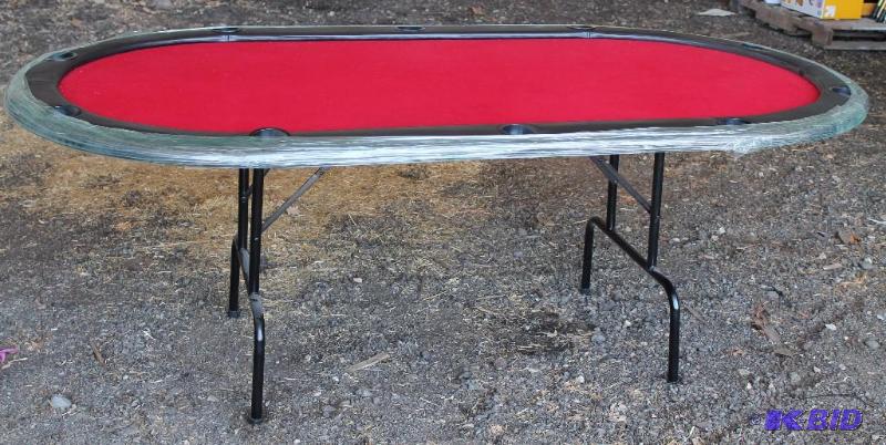 lot 5 image: &nbspPoker Table 82" Long X 42" Wi...