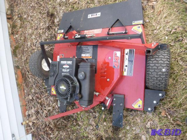 lot 1 image: Swisher 44" Pull Behind Mower Model T854...