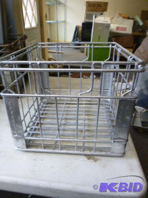 lot 127 image: Metal Milk Crate...