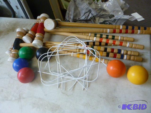 lot 13 image: Croquet Set...