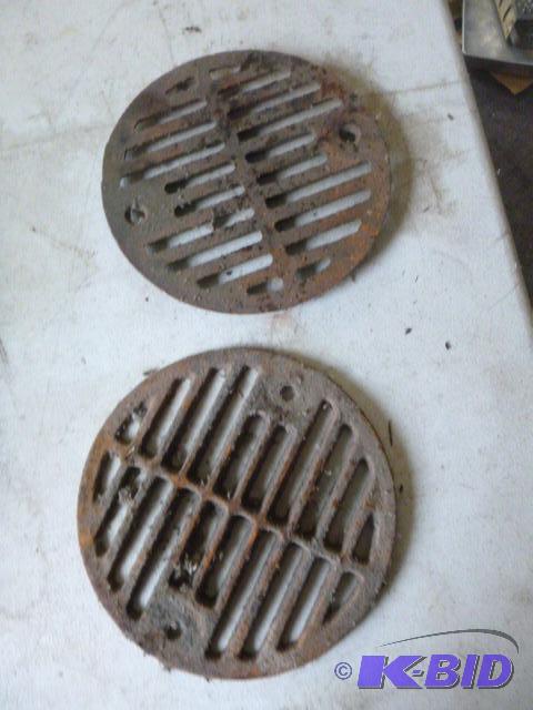lot 144 image: 2 Floor Drain Covers 7"...