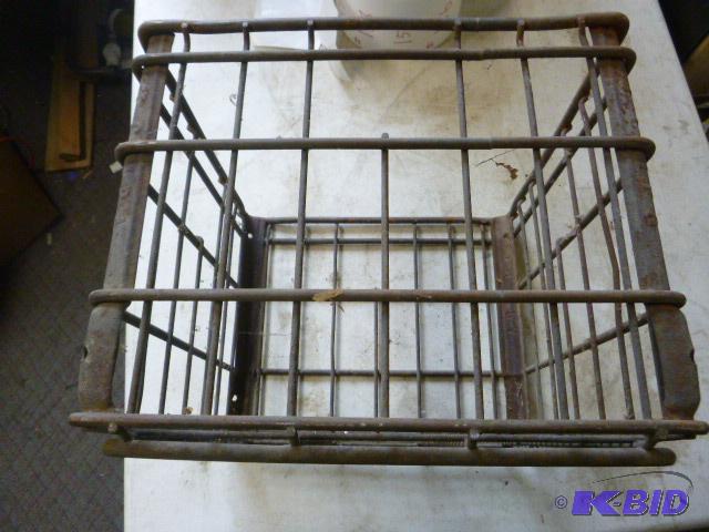 lot 148 image: Metal Milk Crate...