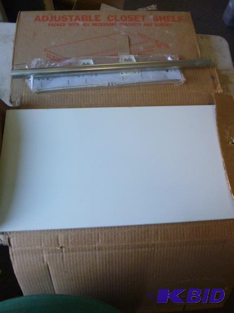 lot 164 image: 5 Adjustable Closet Shelves ...