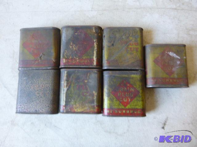 lot 172 image: 7 Vintage Tins...
