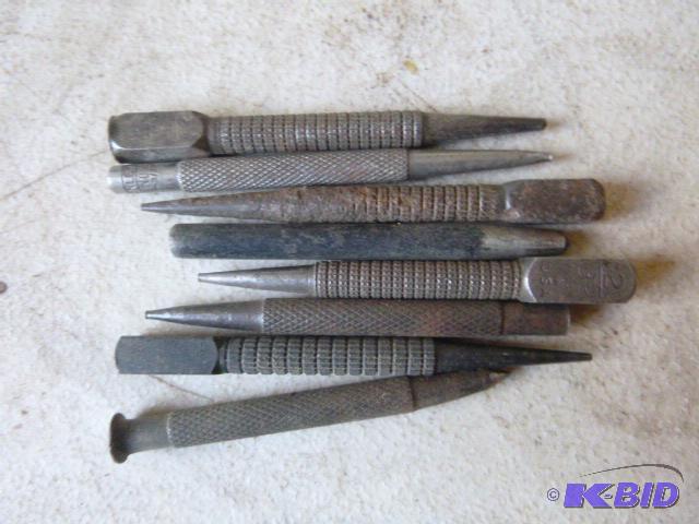 lot 186 image: Miscellaneous Punches and Nail Sets...