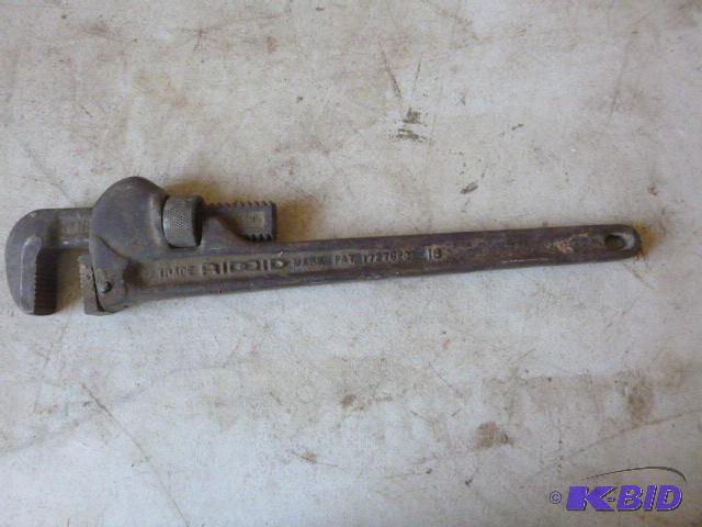 lot 188 image: Ridgid 18" Pipe Wrench...