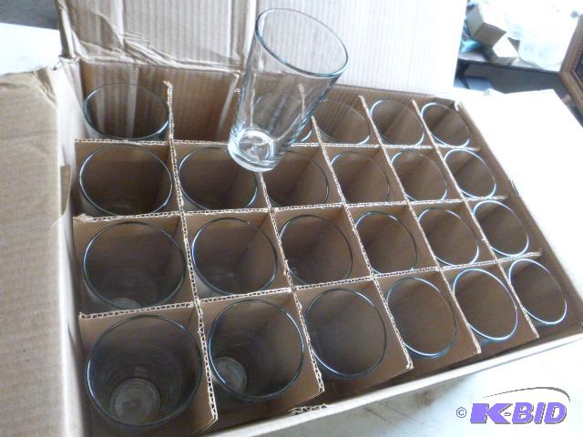 lot 23 image: 24 Anchor 16 oz. Drinking Glasses...