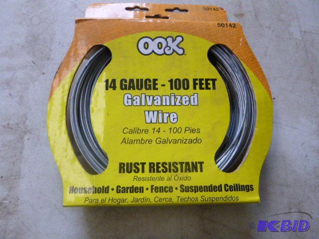lot 43 image: OOK Spool of 14 Gauge Galvanized Wire...