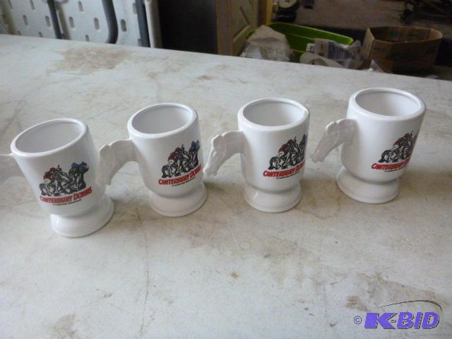 lot 67 image: 4 Canterbury Downs Mugs...
