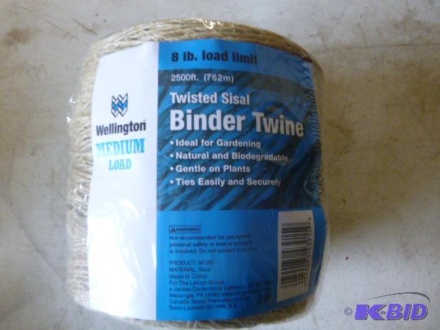 lot 79 image: Twisted Sisal Binder Twine 8 lb. load limit....