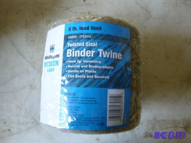 lot 80 image: Twisted Sisal Binder Twine 8 lb. load limit....