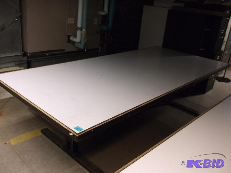 lot 111 image: Very large library table measuring 108" ...