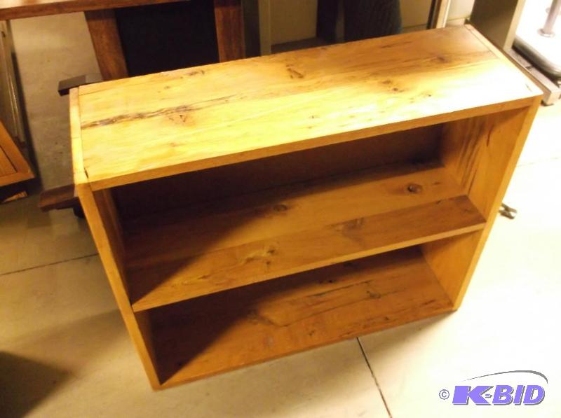 lot 117 image: Solid wood bookcase measuring 30 12" L ...