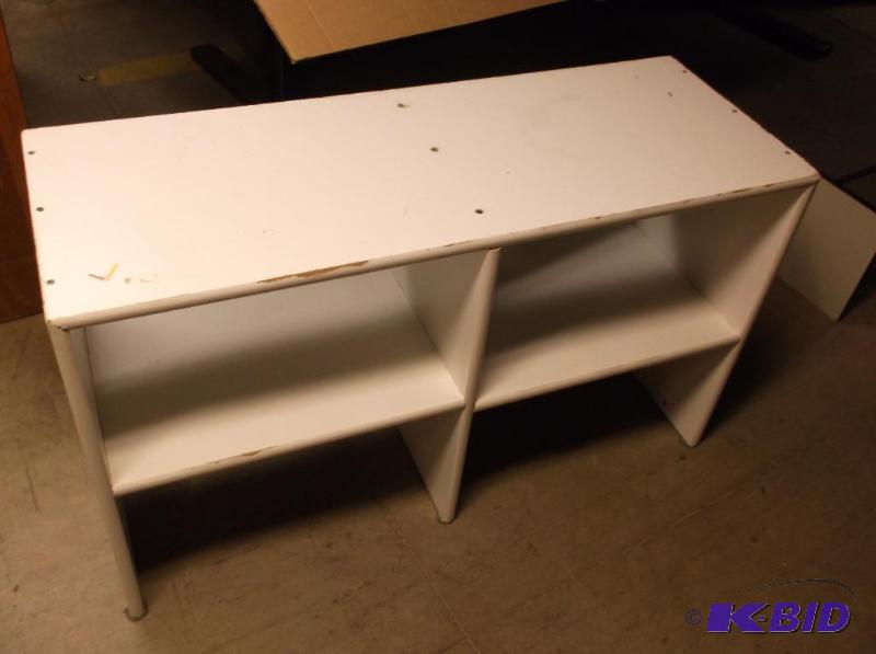lot 161 image: Table top or desktop shelf measuring 40 18&q...
