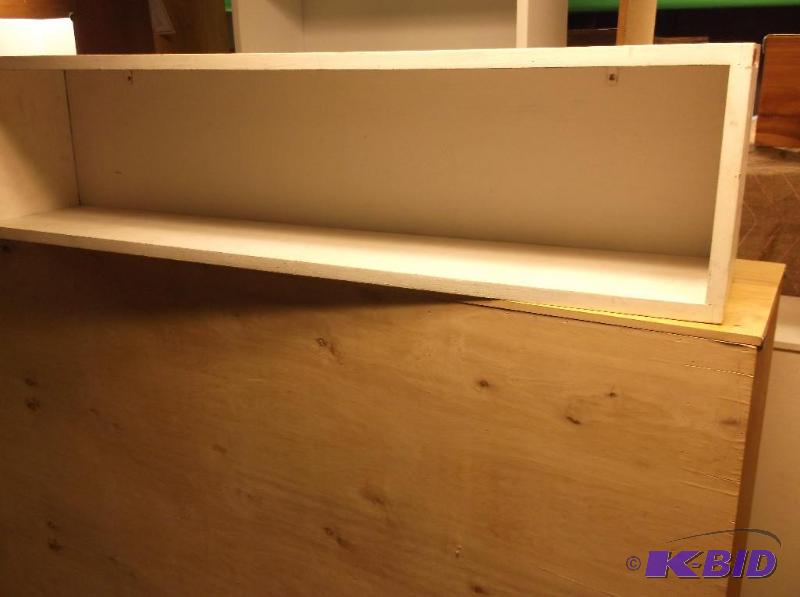 lot 28 image: Wall mount shelf measuring 48 18" L x 9...