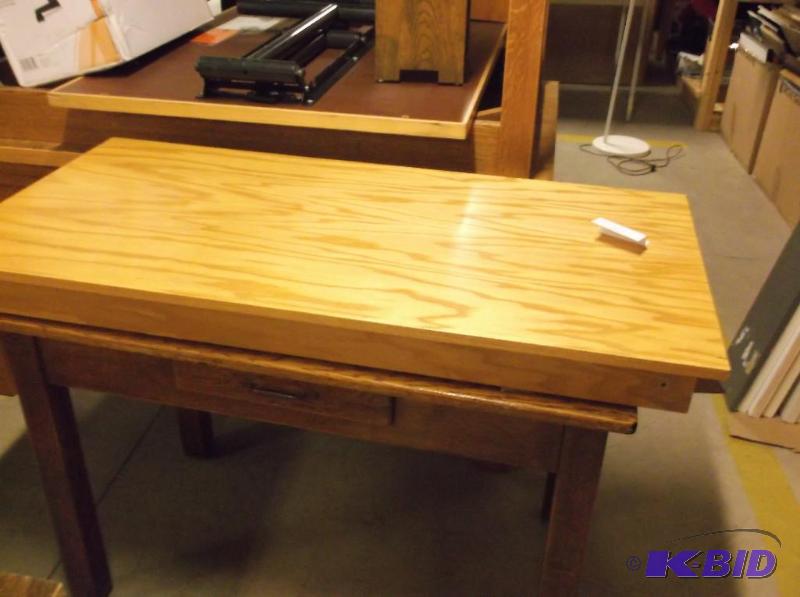 lot 56 image: Table top (top only) measuring 48" L x 2...