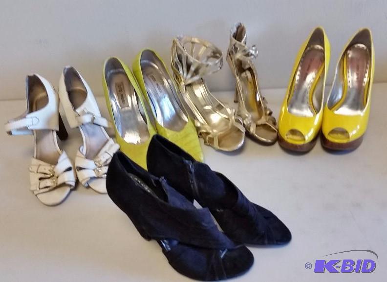 lot 38 image: Large Lot of Shoes, Boots, Sandals and Flip flops.  Size 7.5 and 8
