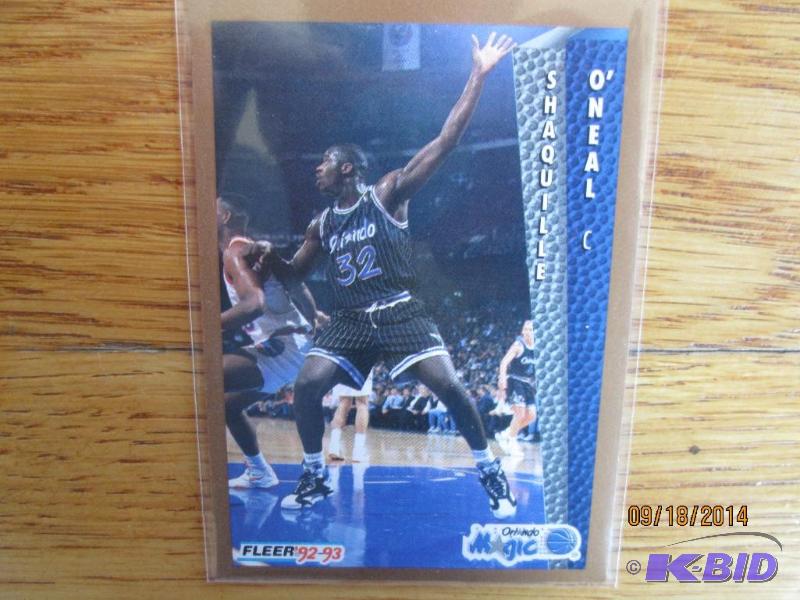 1992 - 1993 Fleer Shaquille ONeal rookie car...