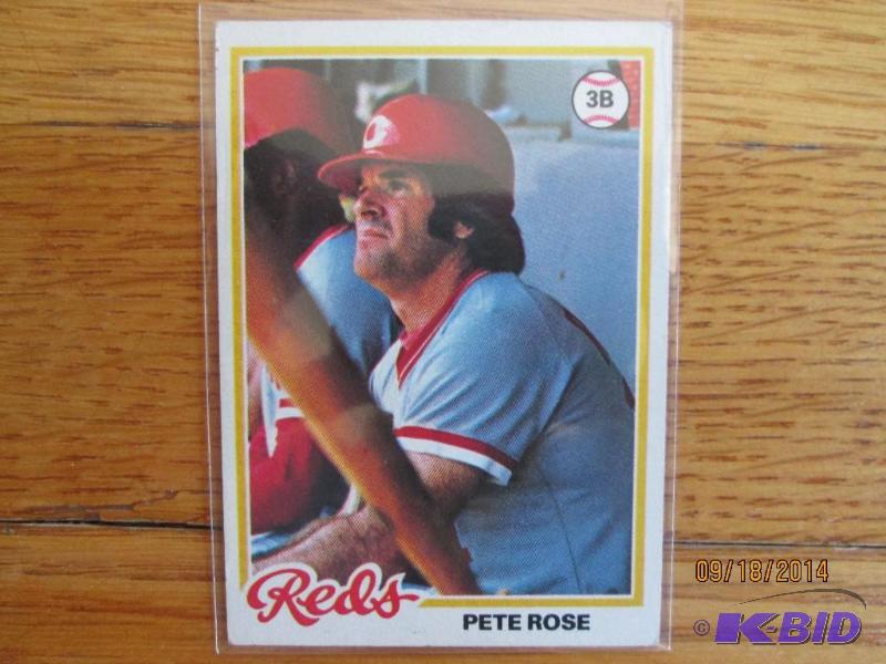 1987 Topps Pete Rose card...