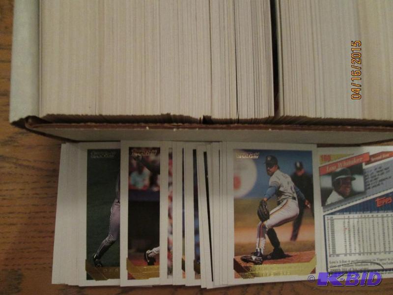 Box of 1993 Topps Gold Baseball cards...