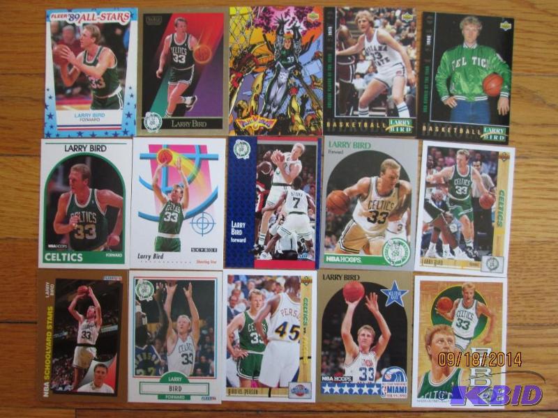 15 Larry Bird cards...