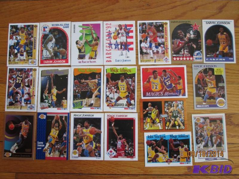 20 Magic Johnson sports cards...