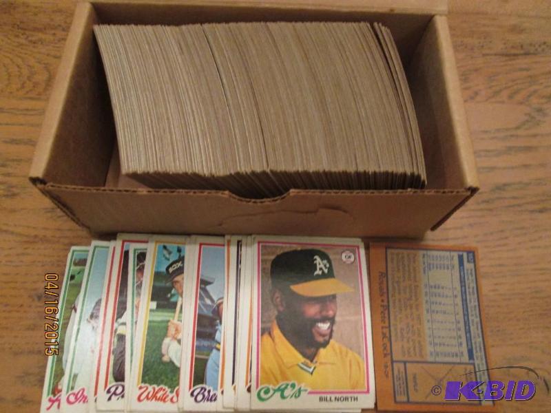 Box of 1978 Topps baseball cards...