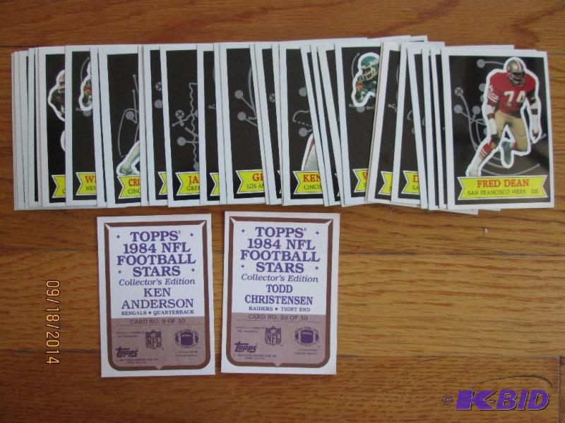 Lot of 1984 Topps football stars...