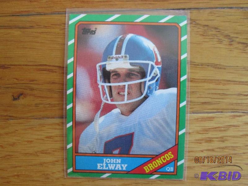 1986 Topps John Elway football card...