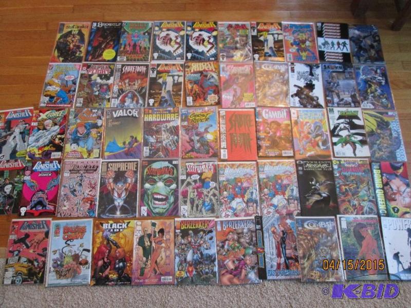 Lot of 52 assorted comics, many plastic wrapp...