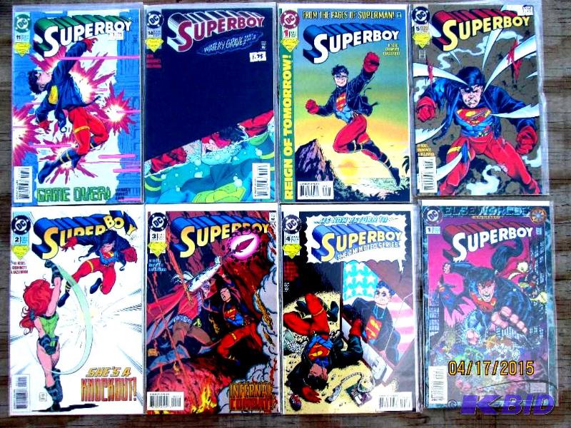 8 Superboy comic books...
