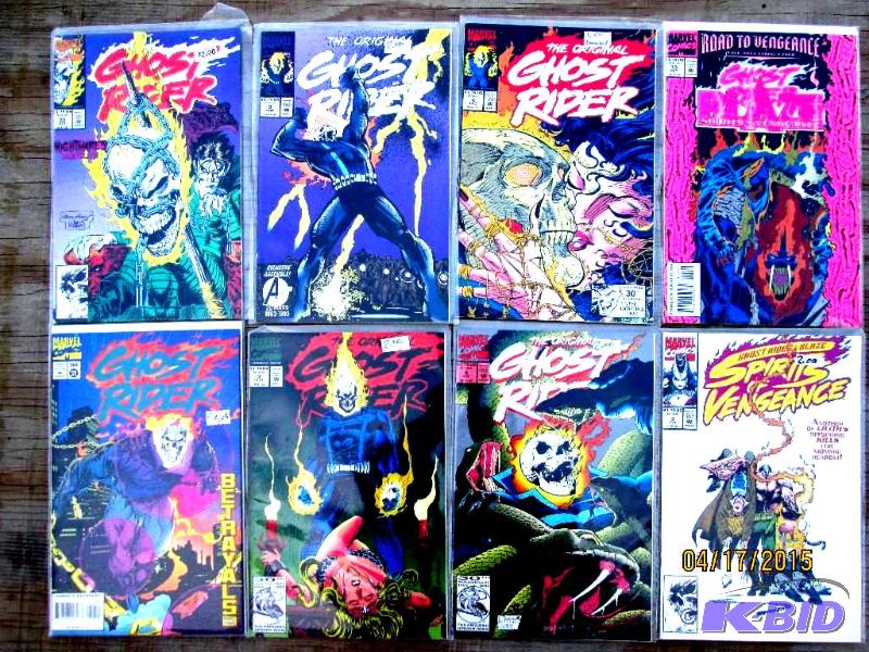 8 Ghost Rider comic books...