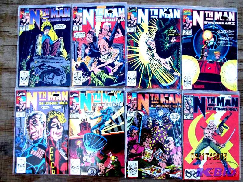 8 Nth Man comic books...