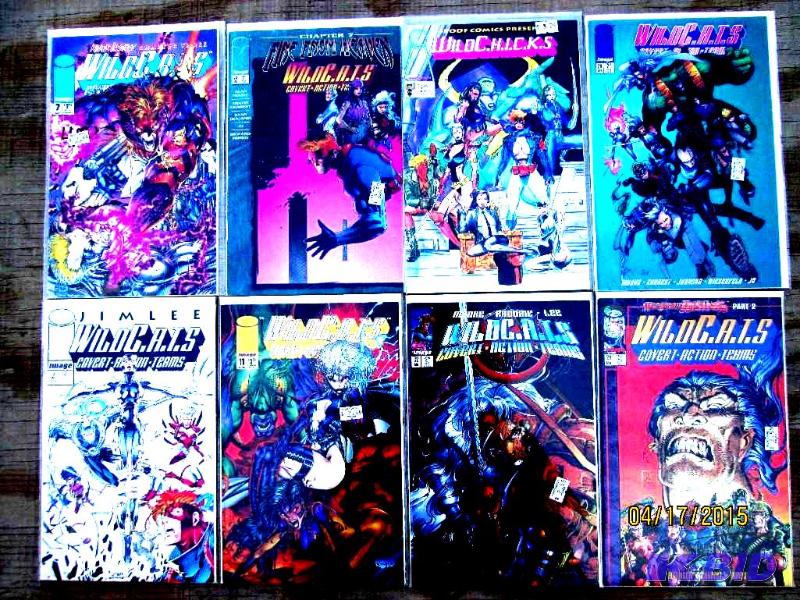 8 Wild C.A.T.S. comic books...