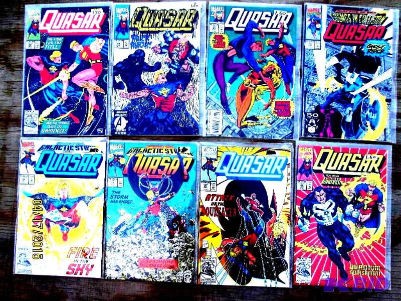8 Quasar comic books...