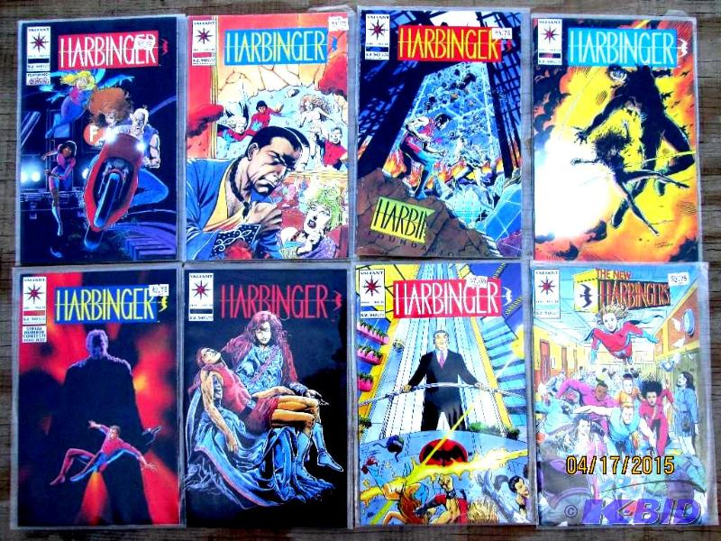 8 Harbinger comic books...