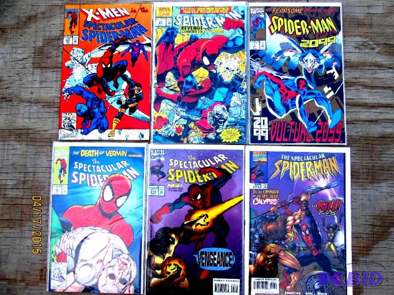 6 Spider-Man comic books...