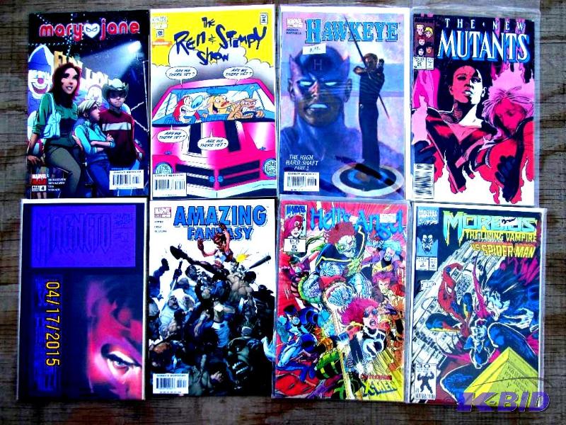 10 assorted Marvel comic books...