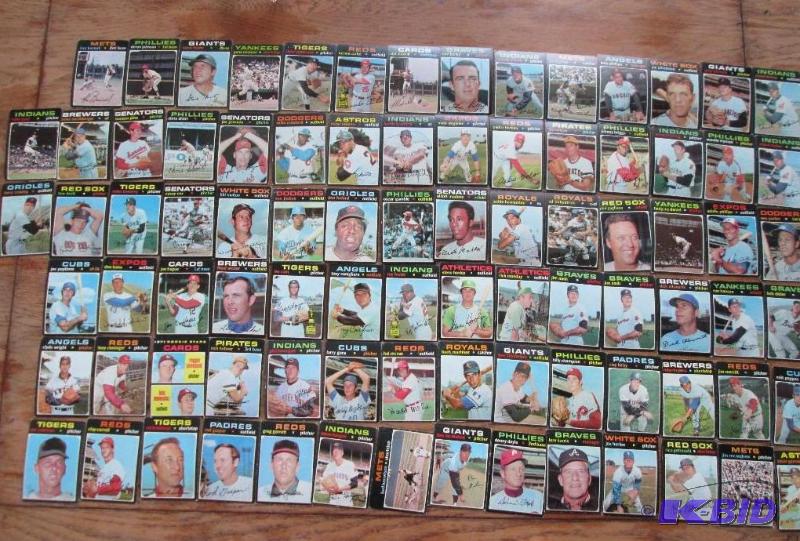 1971 Topps baseball cards...