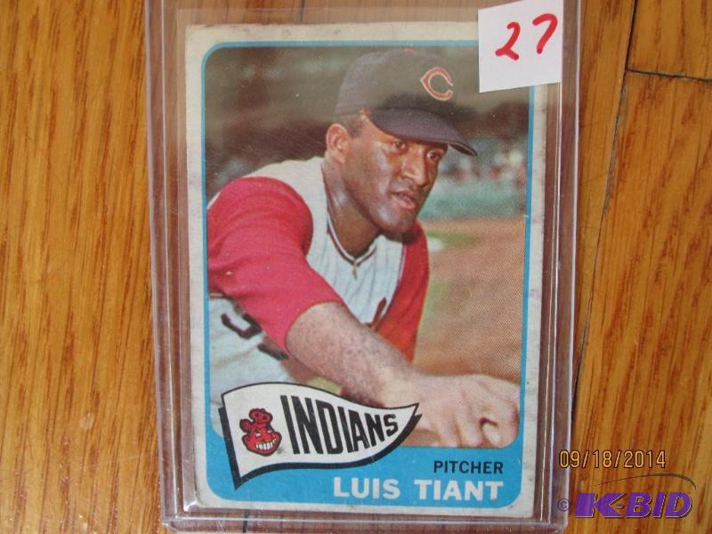 1965 Luis Tiant rookie card...