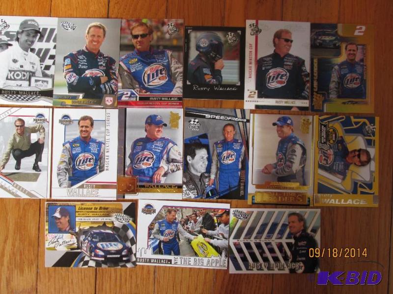 15 Rusty Wallace NASCAR cards...