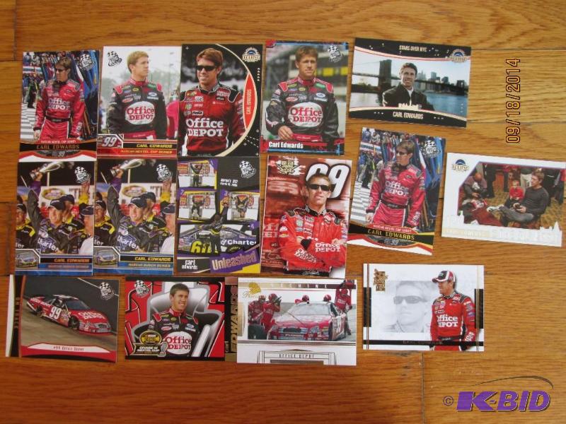 15 Carl Edwards NASCAR cards...