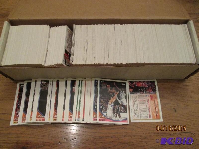 Box of 1993 - 1994 Topps basketball cards...