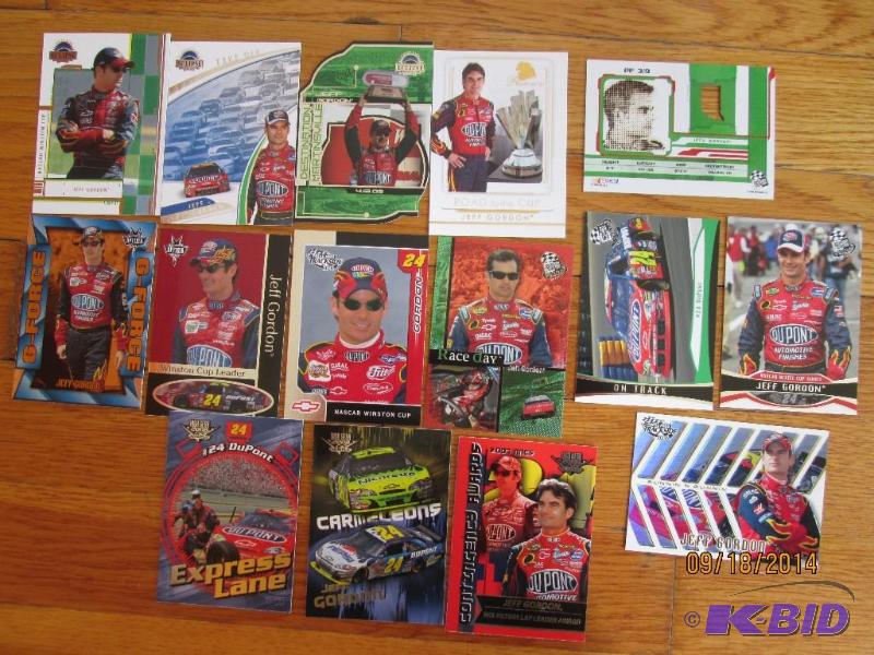 15 Jeff Gordon NASCAR cards...