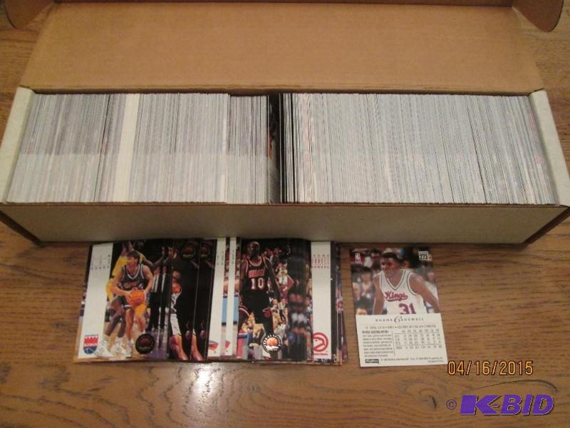 Box of 1993 - 1994 Skybox basketball cards...