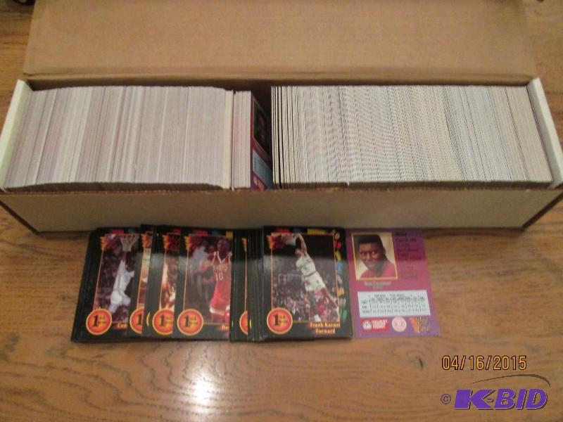 Box of 1991 - 1992 wild card basketball sport...