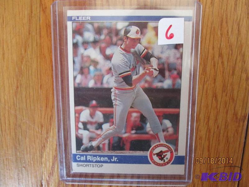 1983 Fleer Cal Ripken Jr. baseball card...