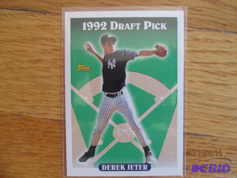 1993 Topps Derek Jeter rookie baseball card...